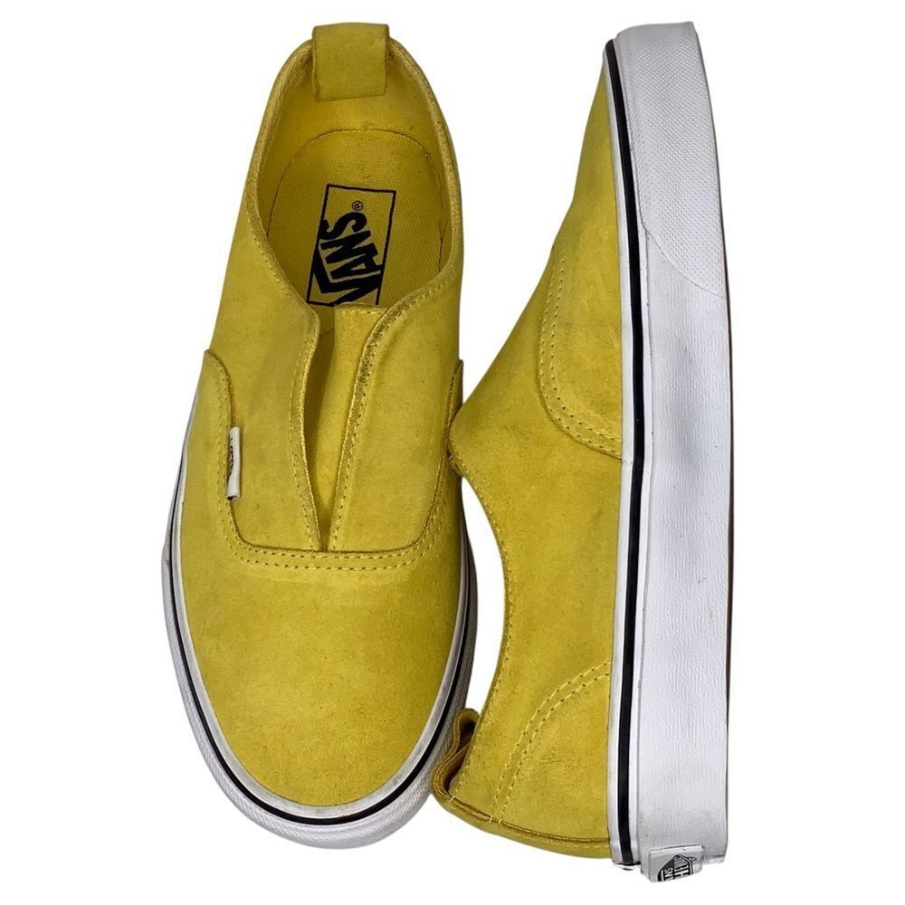 Vans Vibrant Yellow Suede Slip-On Women’s Low Top Women’s Skater Sneakers 6.5